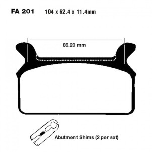 Plaquettes de frein EBC...
