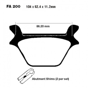Plaquettes de frein EBC...