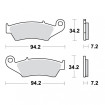 Plaquettes de frein TRW Métal Fritté Offroad Racing - MCB669RSI