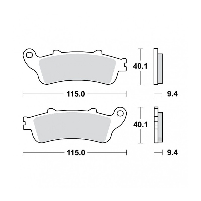 Plaquettes de frein TRW Organiques Standard - MCB693