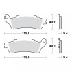 Plaquettes de frein TRW Organiques Standard - MCB693