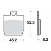 Plaquettes de frein TRW Métal Fritté Perf./ Route - MCB701SR