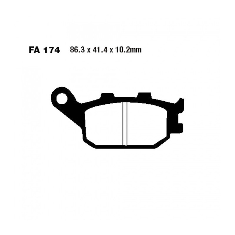 Plaquettes de frein EBC Semi Métal - FA174V