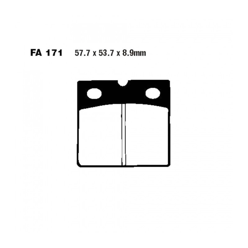 Plaquettes de frein EBC Organiques Standard - FA171