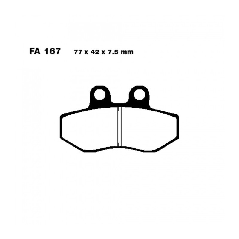 Plaquettes de frein EBC Organiques Standard - FA167