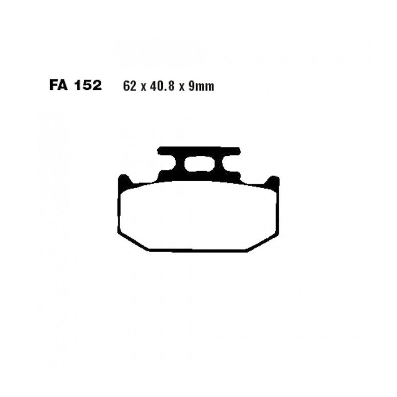 Plaquettes de frein EBC Métal Fritté Offroad - FA152R