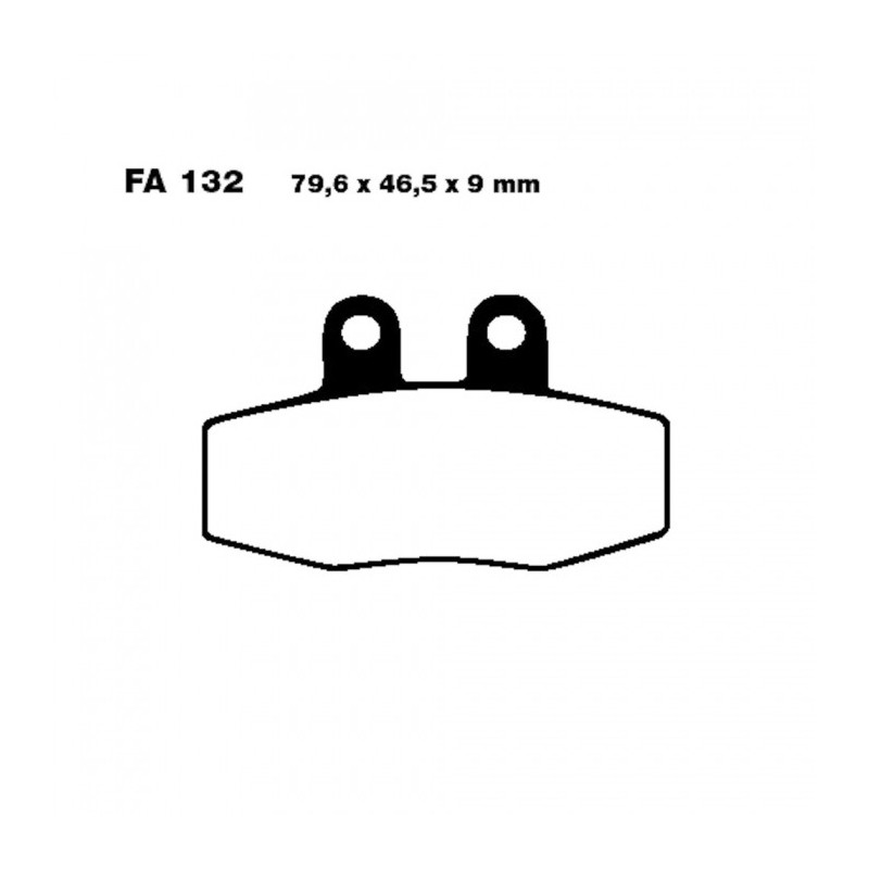 Plaquettes de frein EBC Organiques Standard - FA132