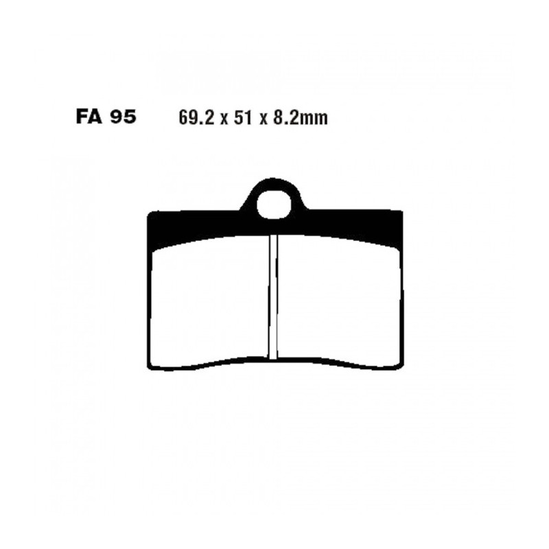 Plaquettes de frein EBC Métal Fritté Double H - FA095HH