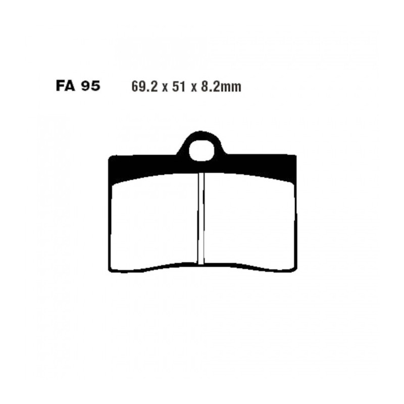 Plaquettes de frein EBC Organiques Standard - FA095