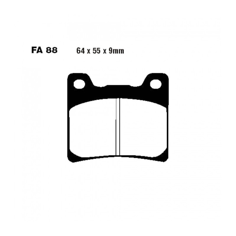 Plaquettes de frein EBC Organiques Standard - FA088