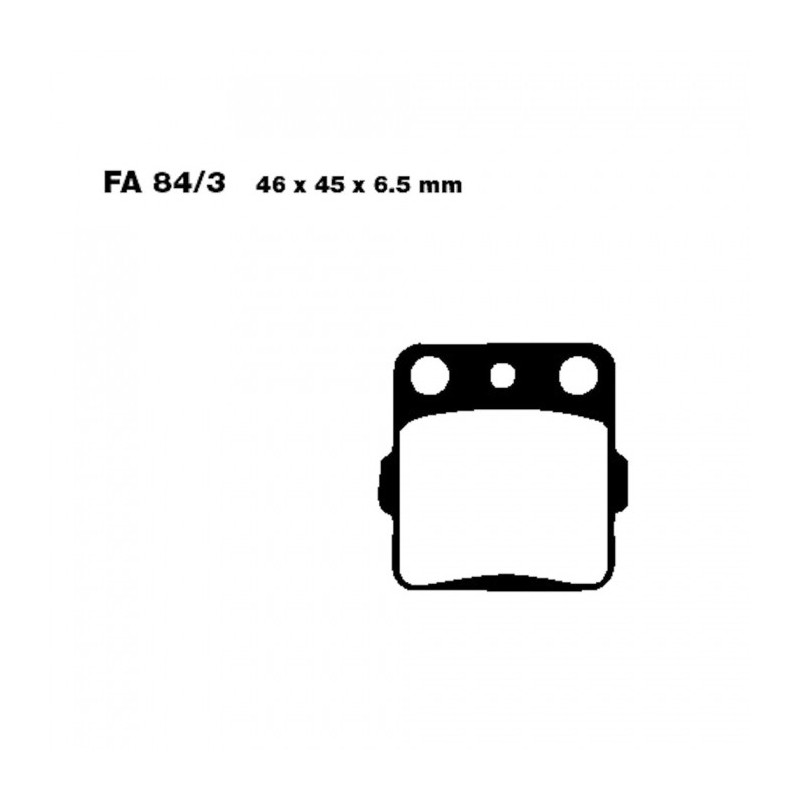 Plaquettes de frein EBC Métal Fritté Offroad - FA084/3R