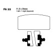 Plaquettes de frein EBC Semi Métal - FA022V
