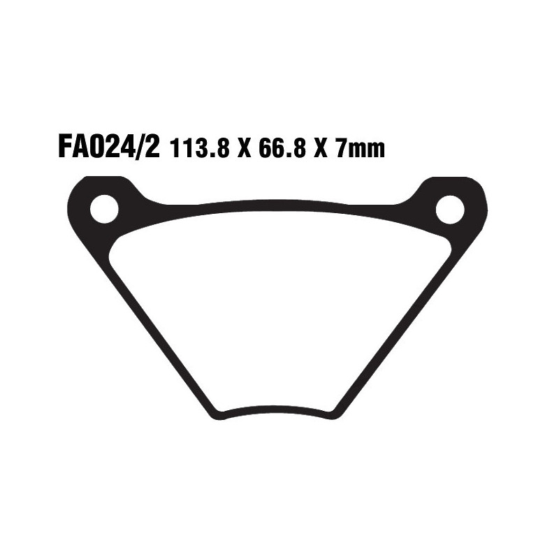 Plaquettes de frein EBC Semi Métal - FA024/2V