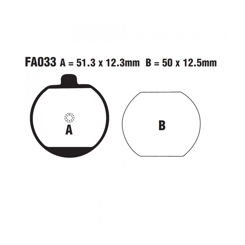 Plaquettes de frein EBC Organiques Standard - FA033