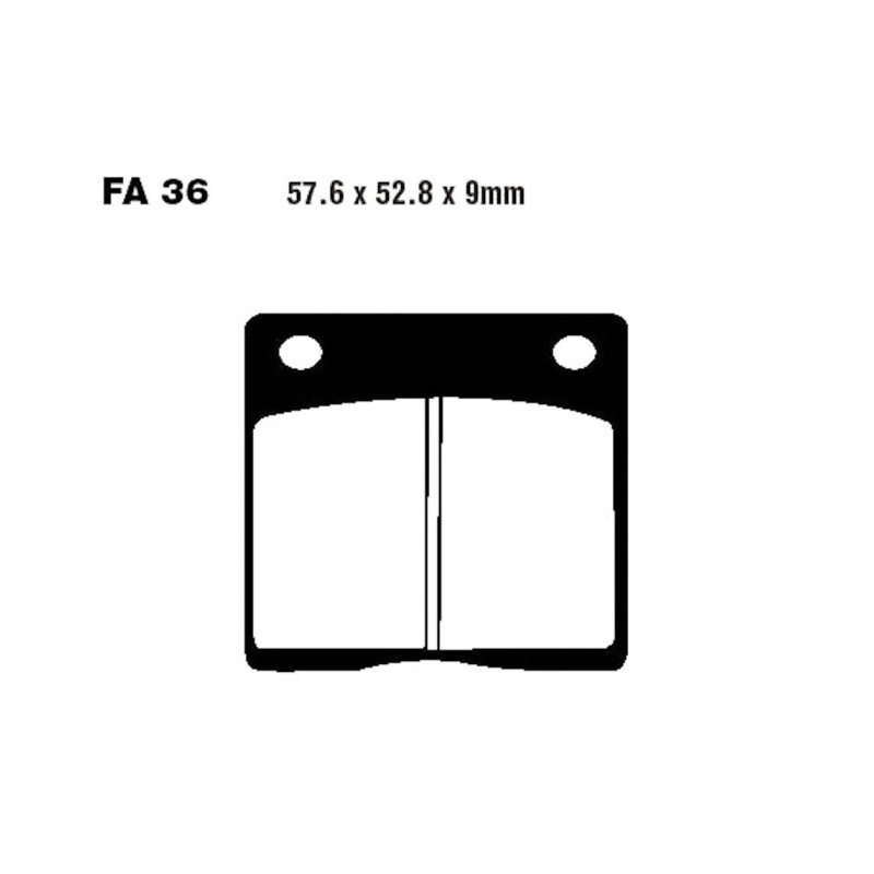 Plaquettes de frein EBC Organiques Standard - FA036