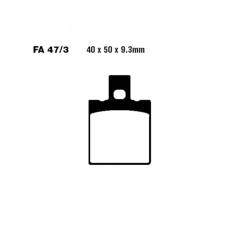 Plaquettes de frein EBC Organiques Standard - FA047/3