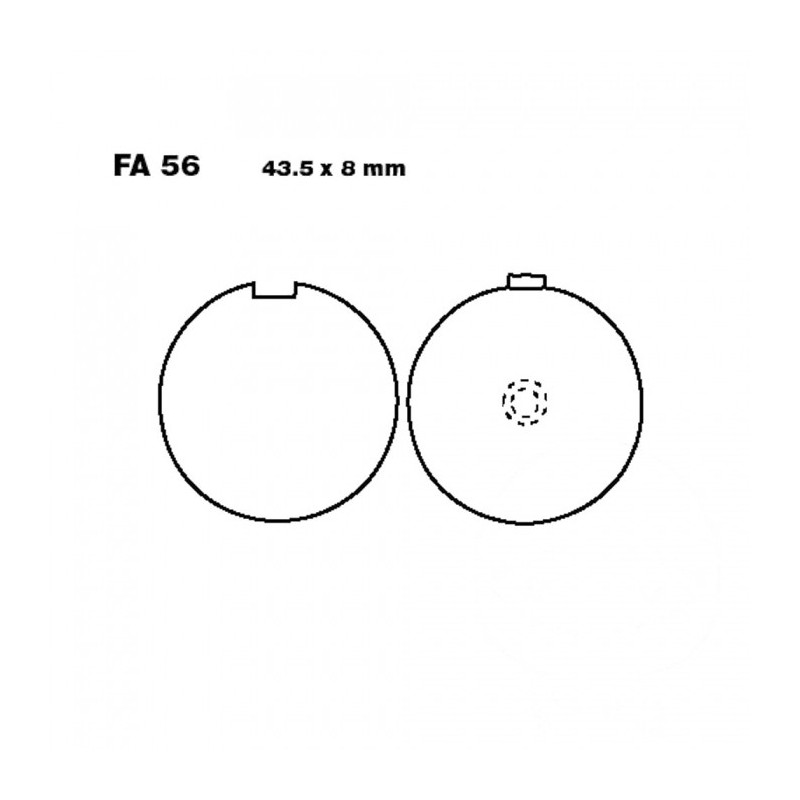 Plaquettes de frein EBC Organiques Standard - FA056