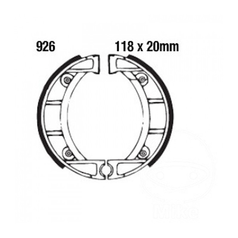 Machoires de Frein EBC avec Ressorts Rainuré - 926G