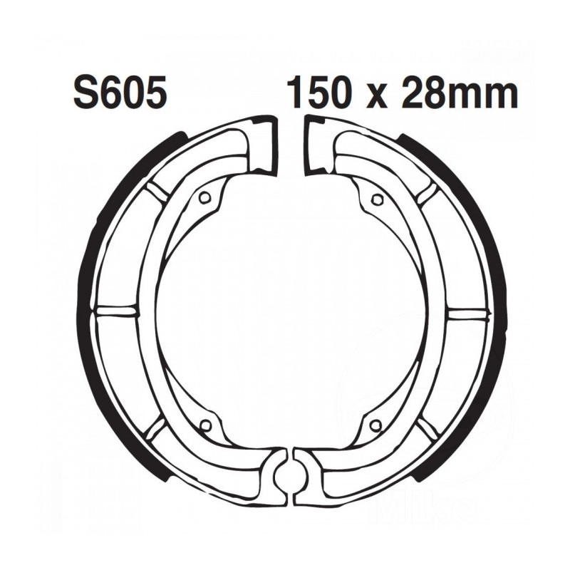 Machoires de Frein EBC avec Ressorts Rainuré - S605G