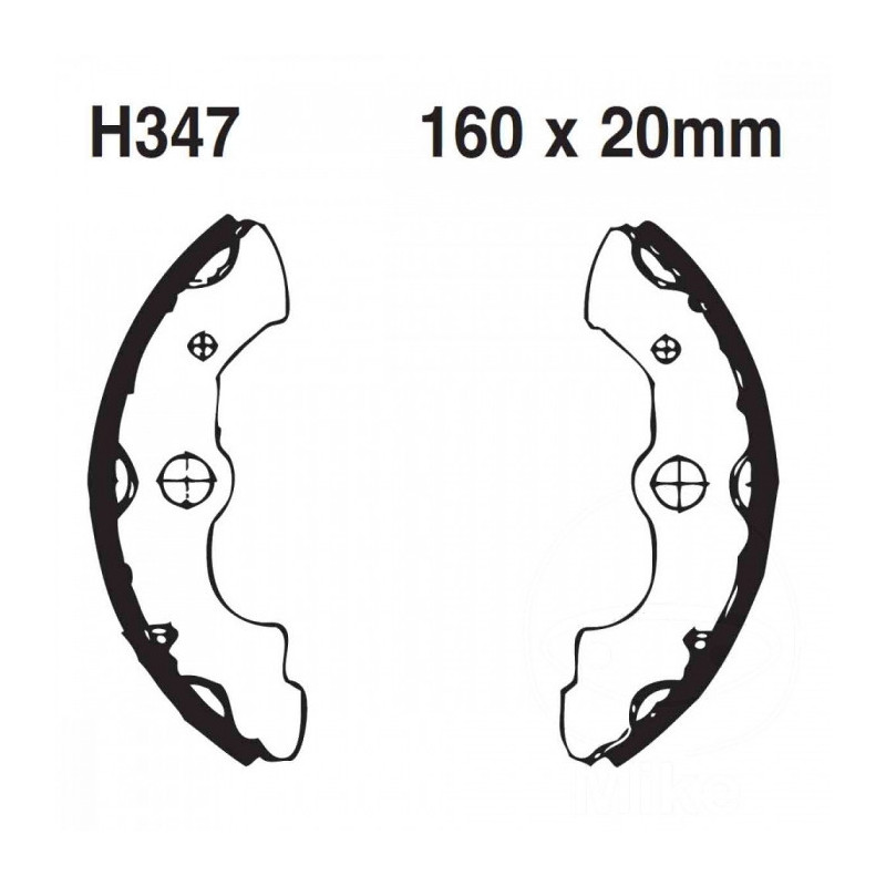 Machoires de Frein EBC avec Ressorts Rainuré - H347G