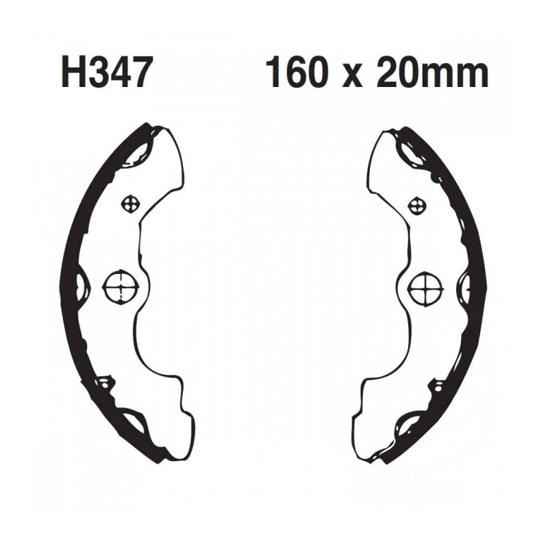 Machoires de Frein EBC avec Ressorts - H347