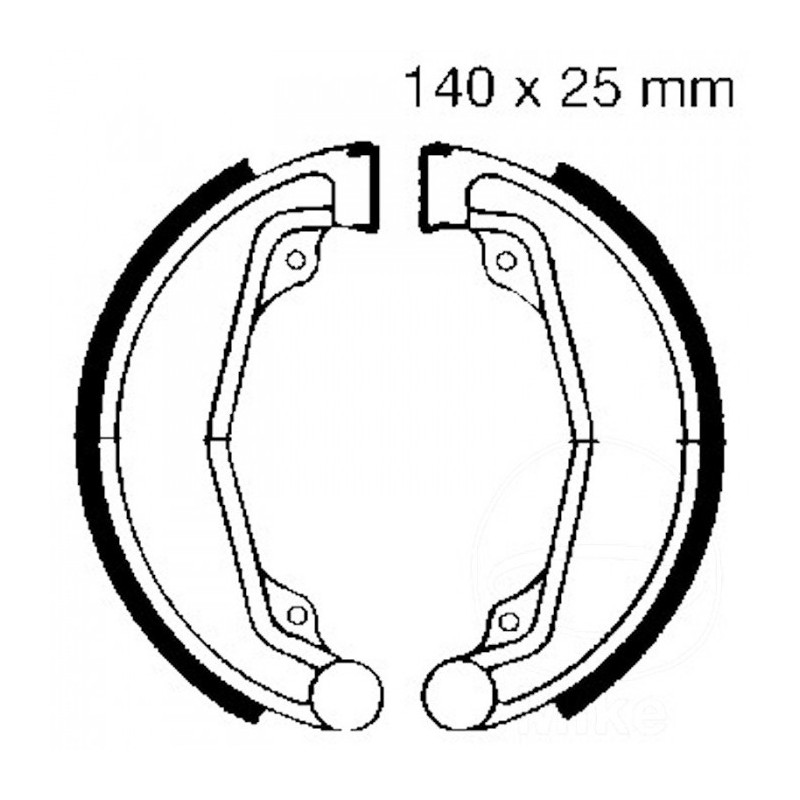 Machoires de Frein EBC avec Ressorts - H312