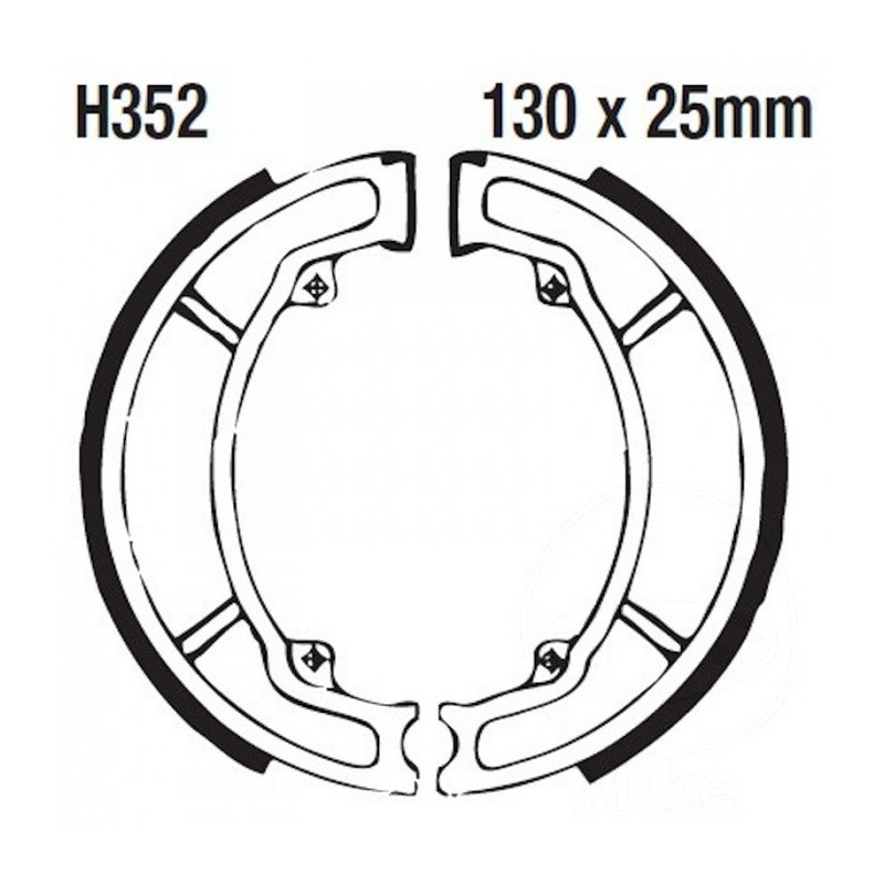 Machoires de Frein EBC avec Ressorts - H352