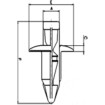 Rivets plastique Tourmax RVT-PR08 - Pack x 10