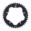 Couronne Moto Alu 40 Dents PAS 525 Noir JT Sprockets - JTA752.40BLK