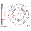 Couronne Moto Acier 49 Dents PAS 428 JT Sprockets - JTR217.49