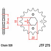 Pignon Moto Acier 15 Dents PAS 520 JT Sprockets - JTF275.15