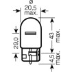 Ampoule 12V21W W3X16D Osram