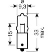 Ampoule 12V20W BA9S Osram