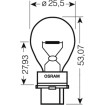 Ampoule 12V27W W2.5X16D Osram