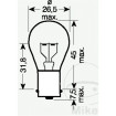 Ampoule 6V21W JMP BA15S Pack x 10