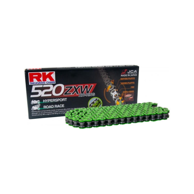 Chaîne de transmission RK ZXW 520 Vert 112 Maillons