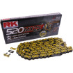 Chaîne de transmission RK MXZ5 520 Jaune 118 Maillons