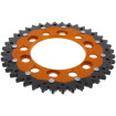 Couronne Moto Bimatière 40 Dents PAS 525 orange