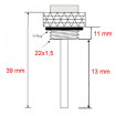 Jauge indicateur Température d'huile M22 x 1.5 mm