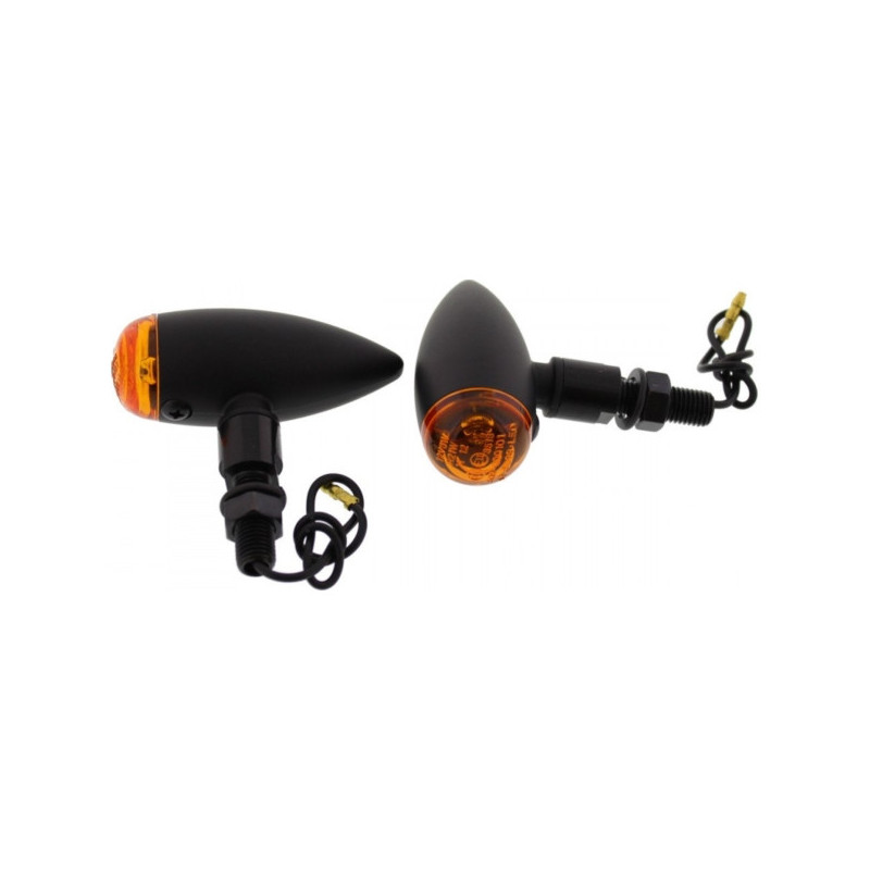 Clignotants Universel OUTLAW 2 JMP Ampoule Noir / Orange