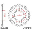 Kit chaine DID 428 VX HONDA 125 CBF 09 supérieur à