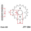 Kit chaine DID 428 VX HONDA 125 CBF 09 supérieur à