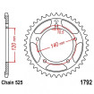 Kit chaine JT 525 Z3 SUZUKI GSXR 750 04-05