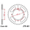 Kit chaine DID 420 NZ3 KAWASAKI 85 G.R. 07