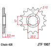 Kit chaine DID 428 NZ KTM 85 SX G.R. 03-