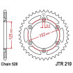 Kit chaine JT 520 HDS2 HONDA 250 CRF 04-08