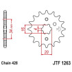 Kit chaine DID 428 VX  YAMAHA 125 YBR 05/06