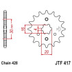 Kit chaîne DID 428 VX KAWASAKI 125 Eliminator 04-