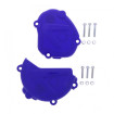 Kit Protections Couvercle Allumage / Embrayage Moto MX Polisport Bleu Y98 Yamaha YZ 125 08-23