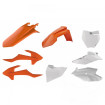 Kit Plastiques Complet Moto MX Polisport Orange K16/Noir/Blanc KTM SX 85 17/14 Pouces 18-23